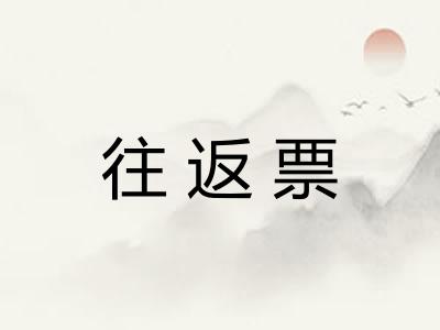 往返票