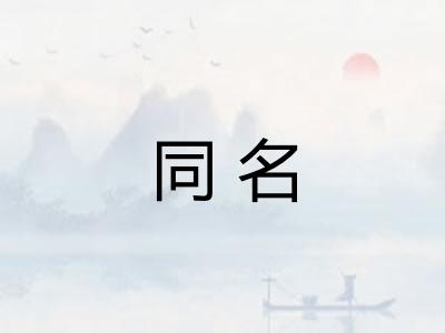 同名