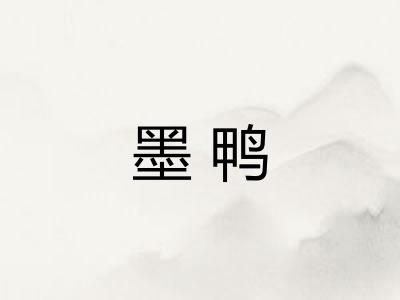 墨鸭