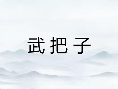 武把子