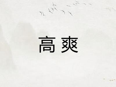 高爽