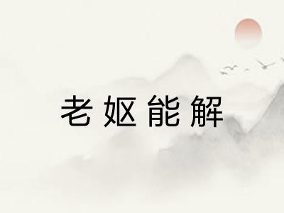 老妪能解