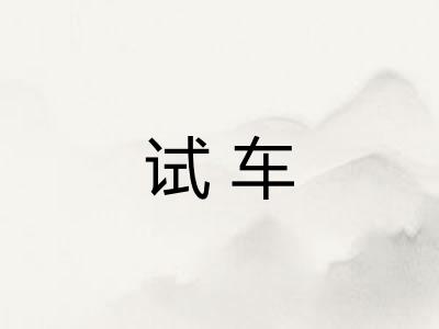 试车