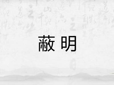 蔽明
