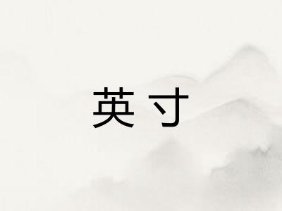 英寸