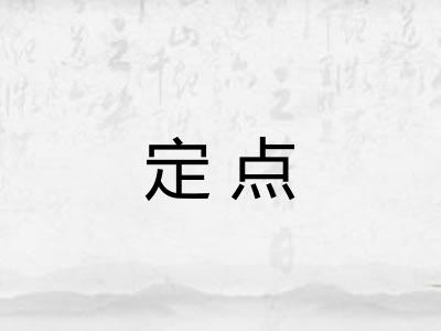 定点