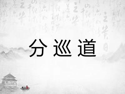 分巡道