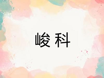 峻科