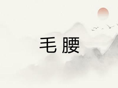 毛腰