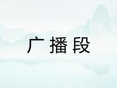 广播段