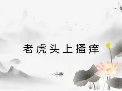 老虎头上搔痒