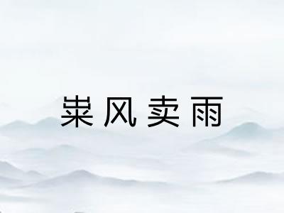 粜风卖雨