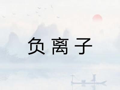 负离子