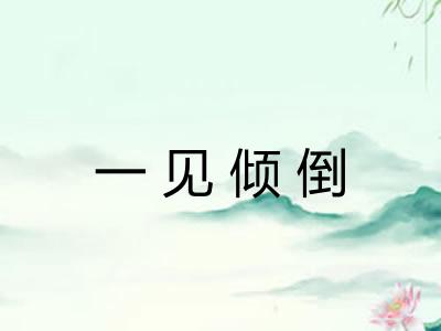 一见倾倒