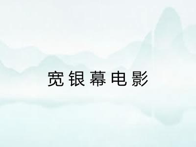 宽银幕电影