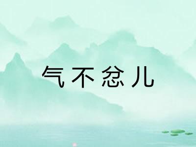 气不忿儿