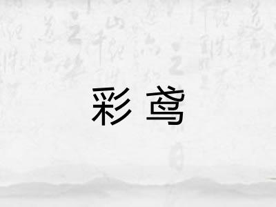 彩鸢