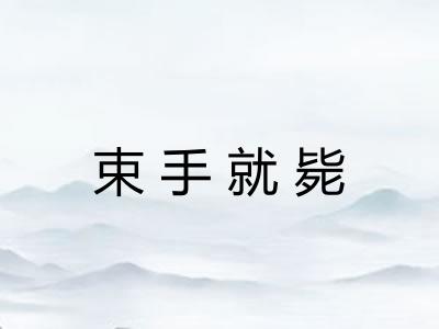 束手就毙