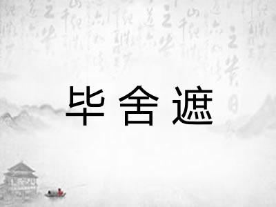 毕舍遮