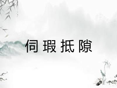 伺瑕抵隙
