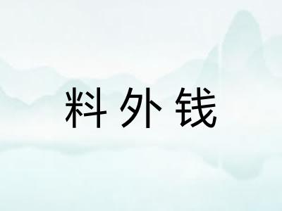 料外钱