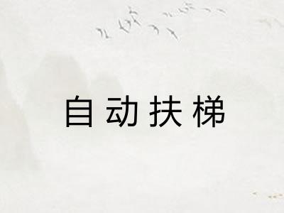 自动扶梯