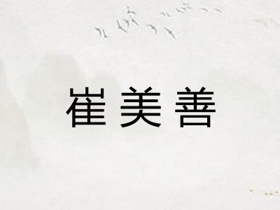 崔美善
