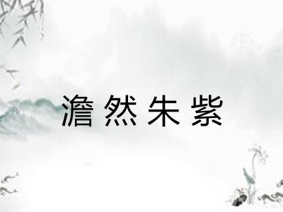 澹然朱紫