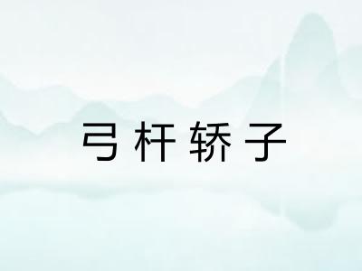 弓杆轿子