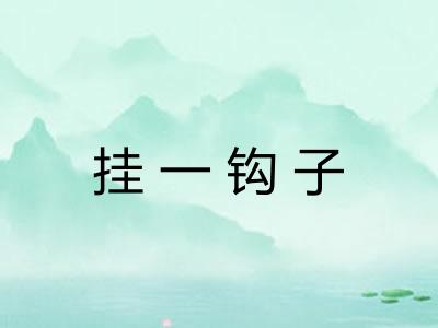 挂一钩子