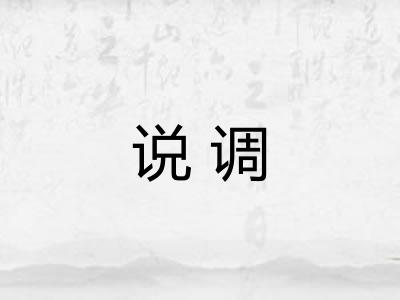 说调
