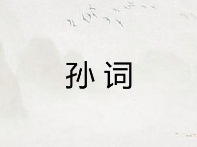 孙词