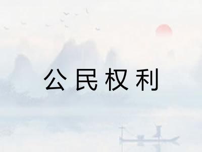 公民权利