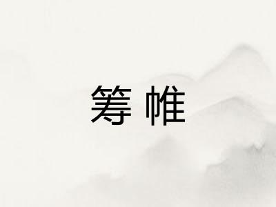 筹帷
