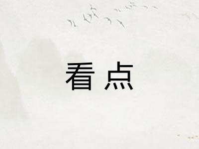 看点