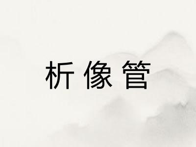 析像管
