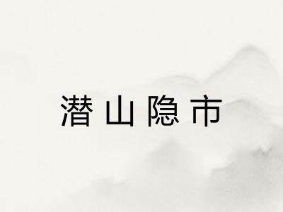 潜山隐市