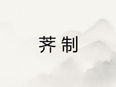 荠制