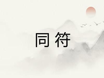 同符