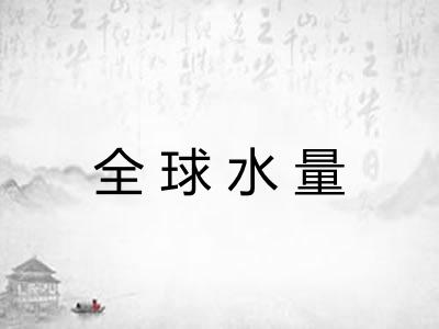 全球水量
