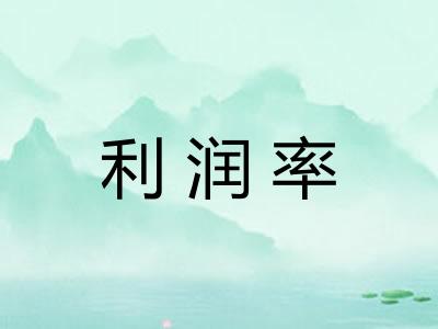 利润率