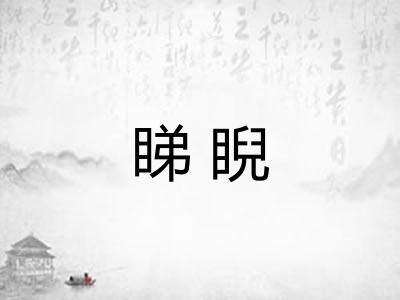 睇睨