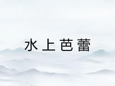 水上芭蕾