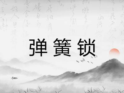 弹簧锁