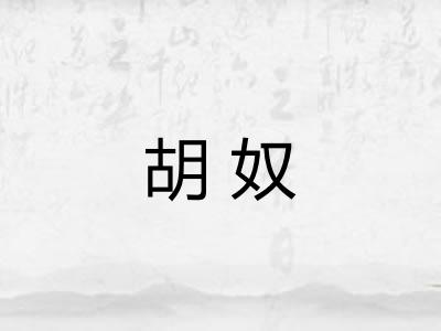 胡奴