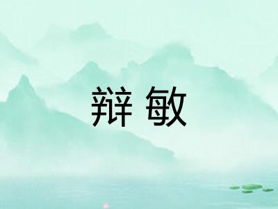 辩敏