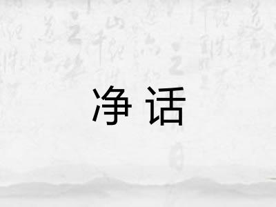 净话