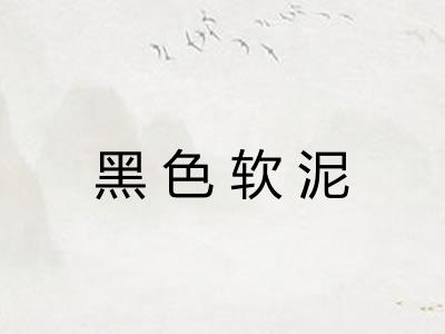 黑色软泥