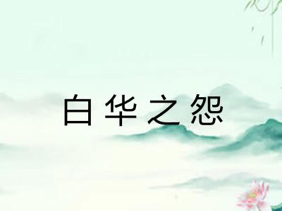 白华之怨