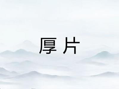 厚片
